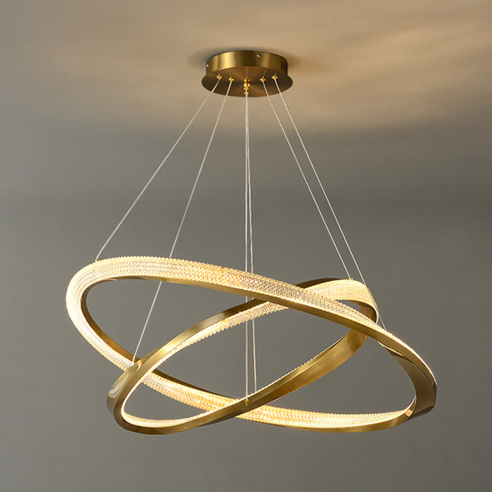 Arisha golden spiral pendant light, minimalist design