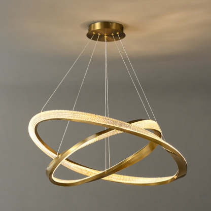 Arisha golden spiral pendant light, minimalist design