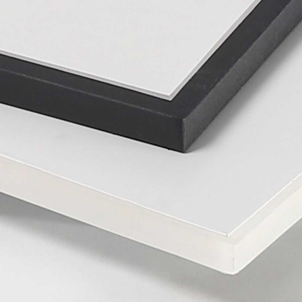 Quinn Flush Mount Ceiling Light detail: black and white