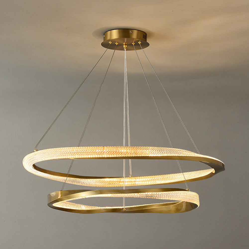 Arisha Spiral Ring Pendant Light - Golden Lighting