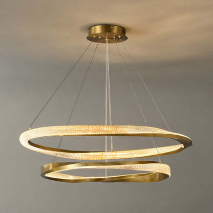 Arisha Spiral Ring Pendant Light - Golden Lighting