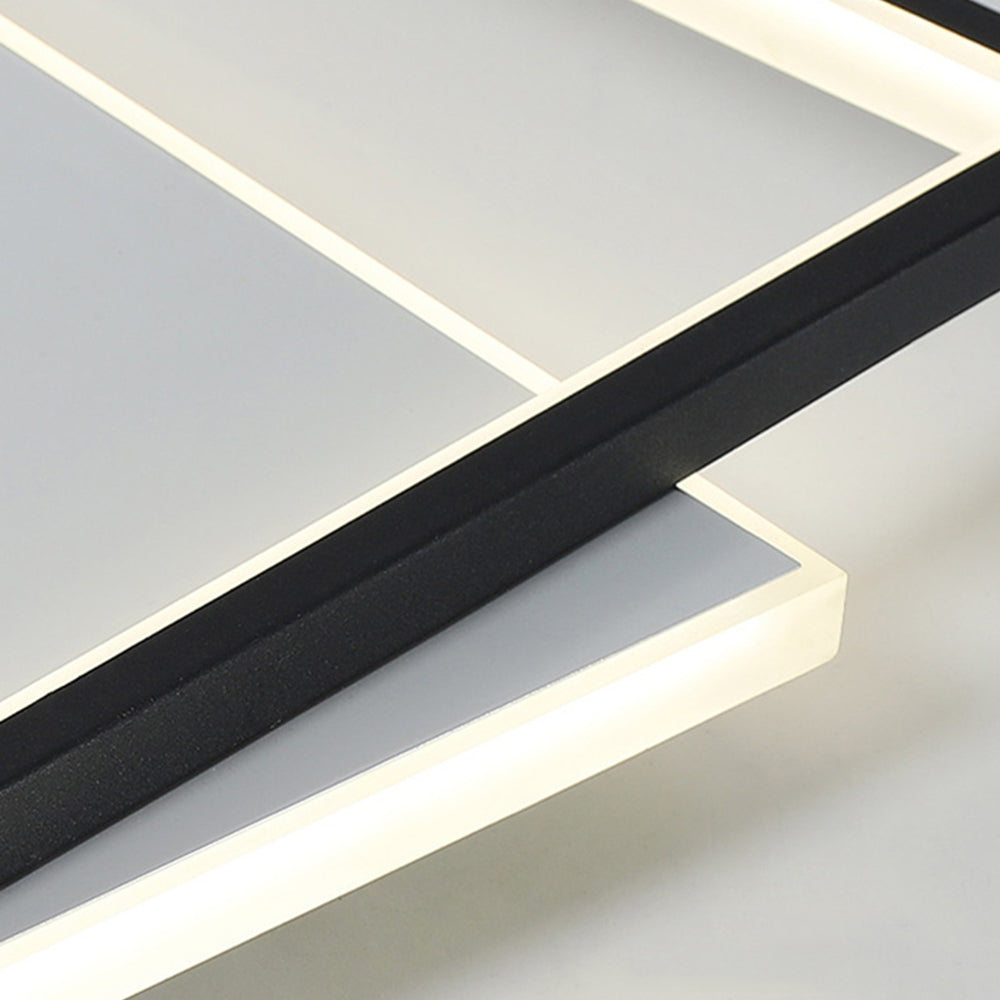 Quinn Flush Mount Ceiling Light - Geometric detail