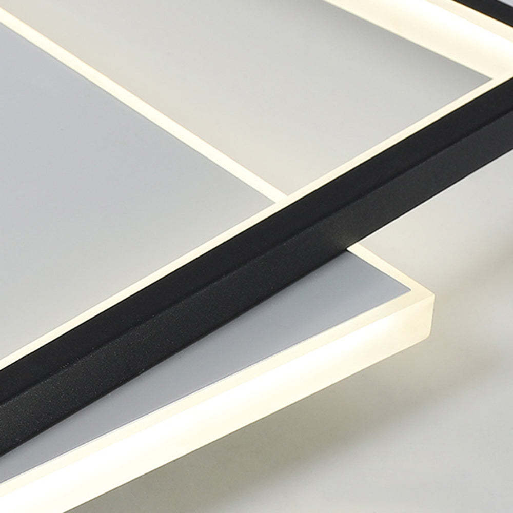 Quinn Flush Mount Ceiling Light - Geometric detail