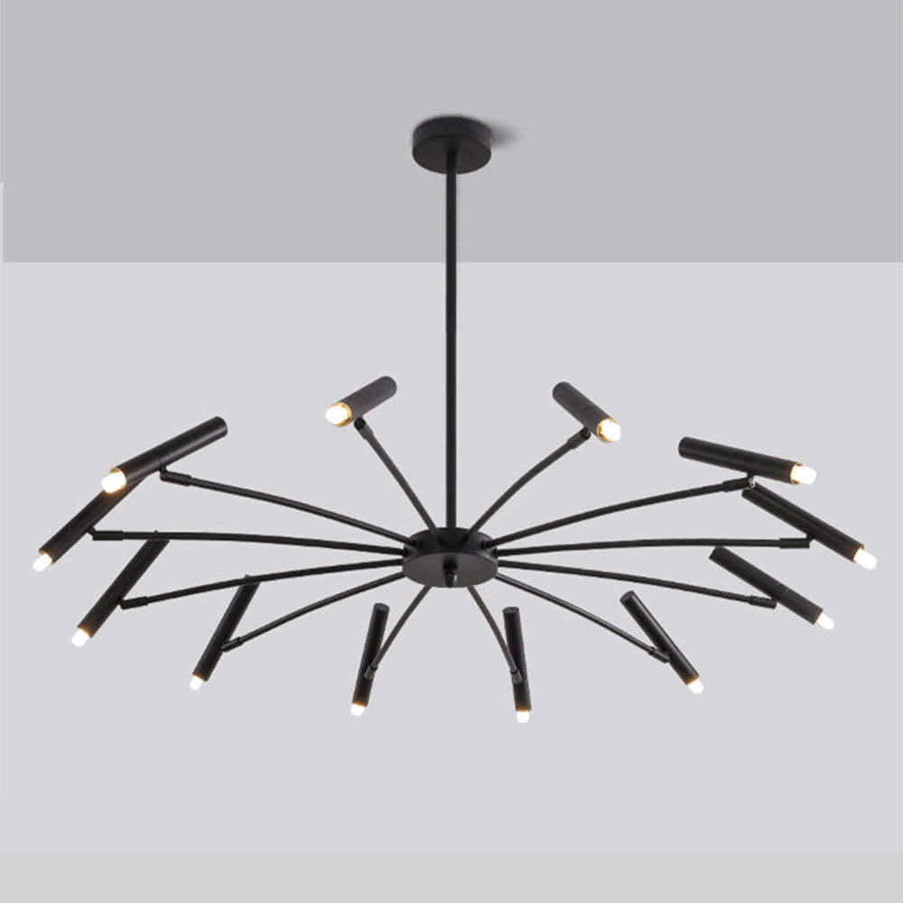 Evette Black Metal Chandelier