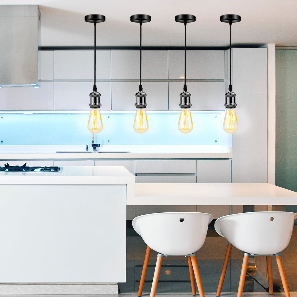 Kitchen with Alessio pendant lights