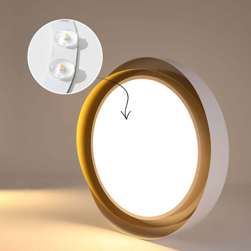 Quinn Modern Ceiling Light: Detail of LED and design