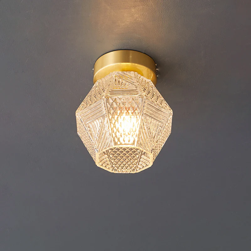 Alessio Vintage Luxury Glass Ceiling Light Shades Bedroom Hallway