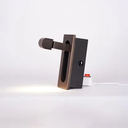 Edge Modern Minimalism Square Metal Wall Light Bedroom Hallway