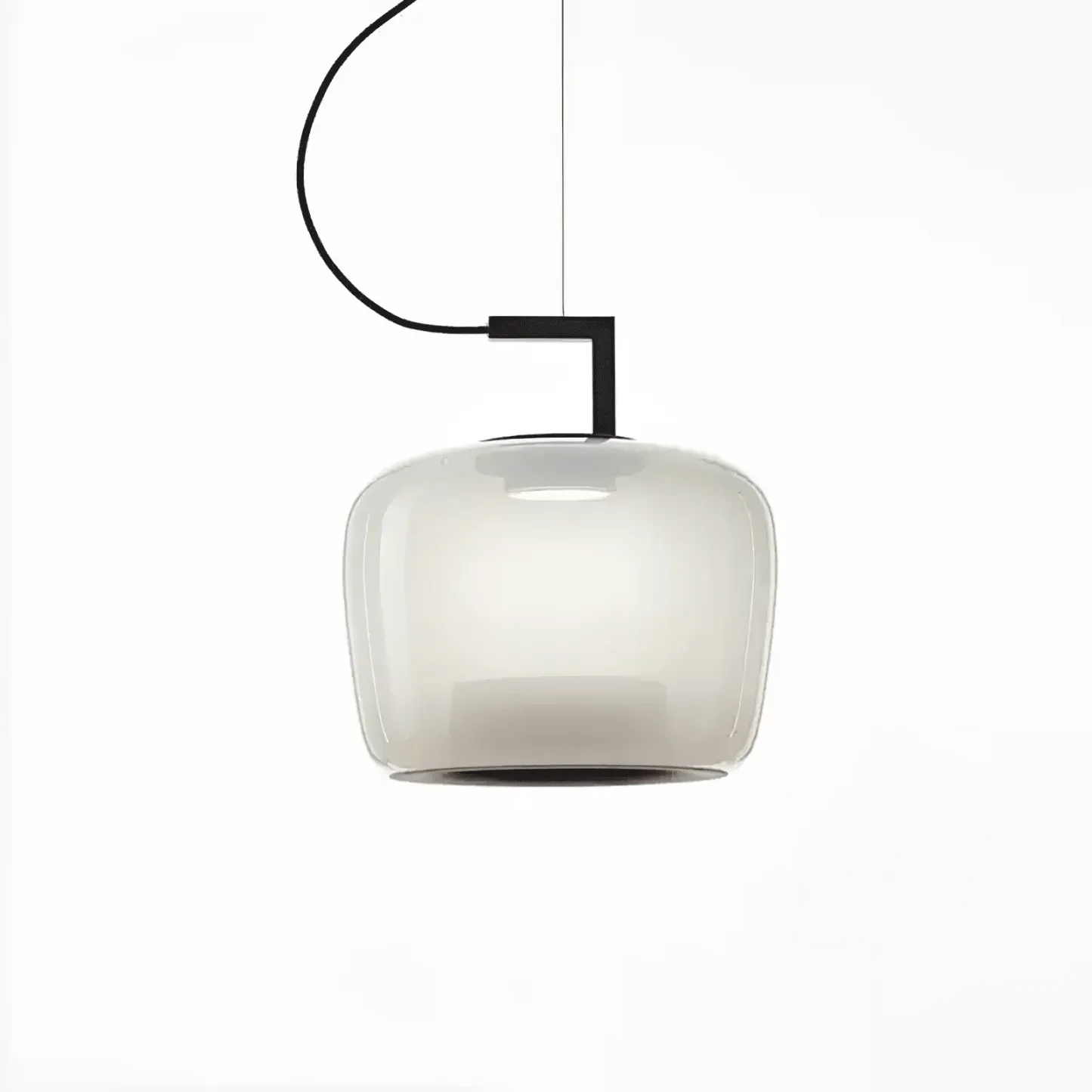 Hailie Modern Round Glass Pendant Light Dining Room Bedroom