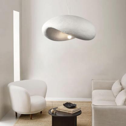 Byers cloud pendant light in a minimalist living room