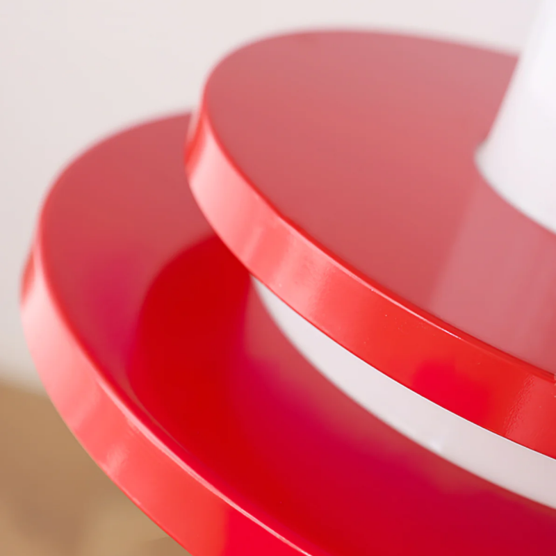 Hailie Bauhaus Pendant Light - Red Dome Detail