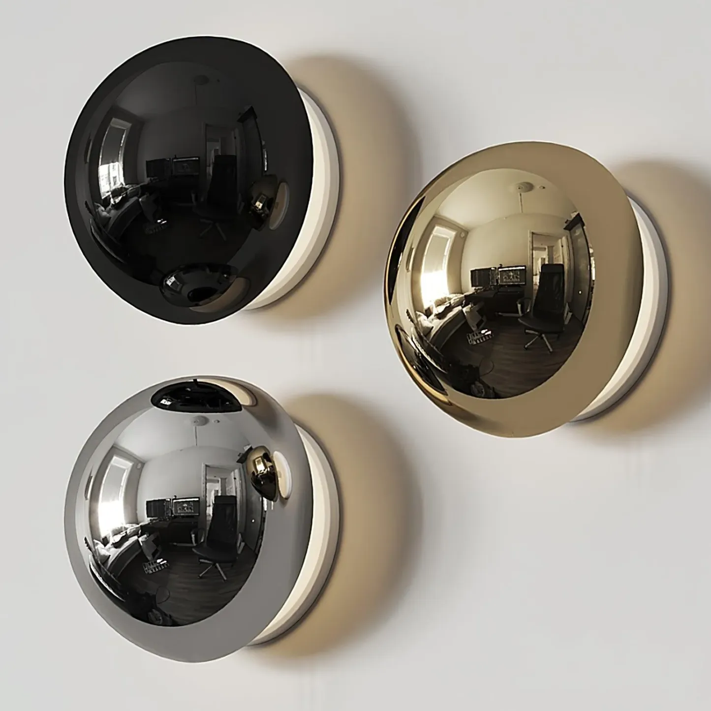 Orr Modern Unusual Sphere Metal Wall Light Bedroom Hallway Living Room