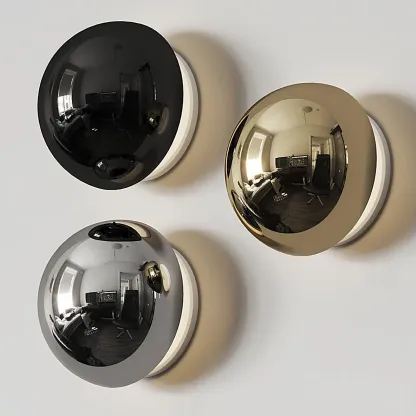 Orr Modern Unusual Sphere Metal Wall Light Bedroom Hallway Living Room