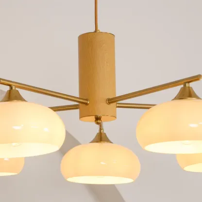 Valentina Modern Metal Glass Elliptical Pendant Light Shades Living Dining Room