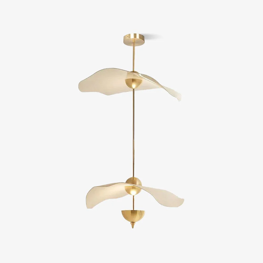 Carins Modern Gold Metal Acrylic Pendant Light Bedroom Living Room