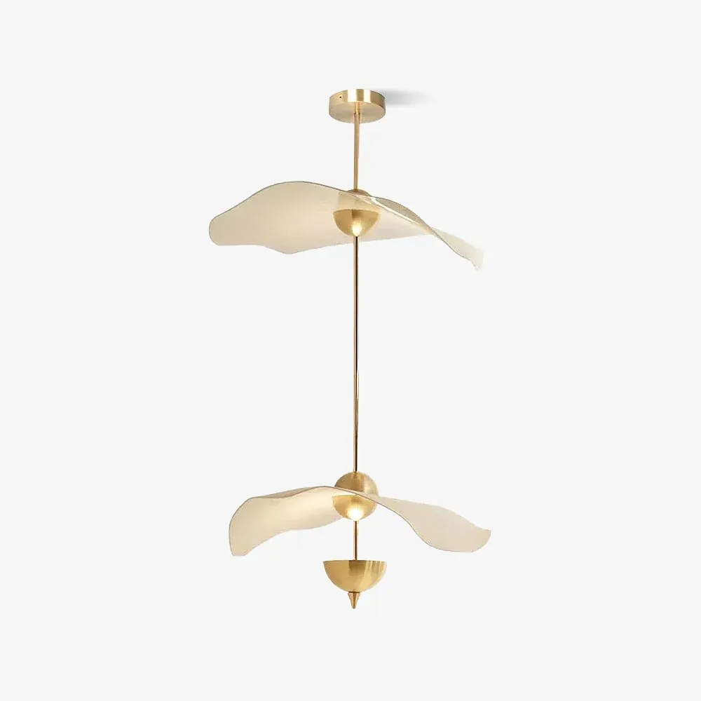 Carins Modern Gold Metal Acrylic Pendant Light Bedroom Living Room