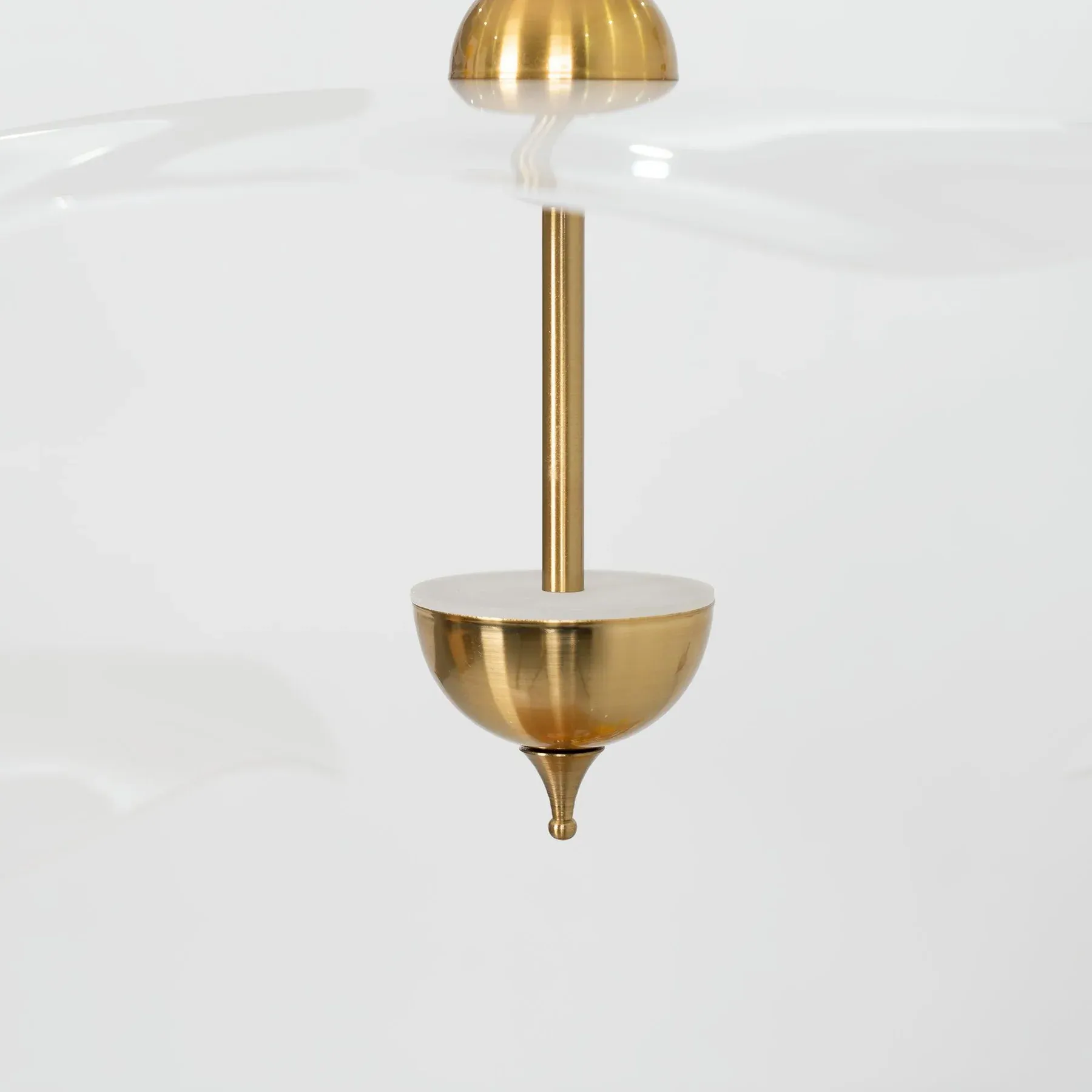 Carins Modern Gold Metal Acrylic Pendant Light Bedroom Living Room