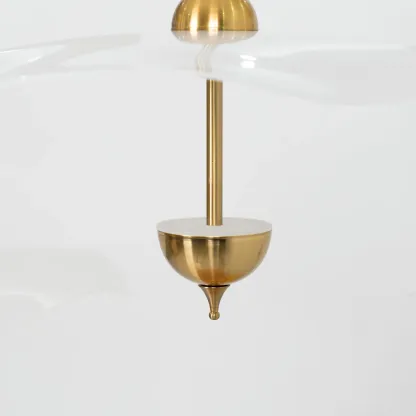Carins Modern Gold Metal Acrylic Pendant Light Bedroom Living Room