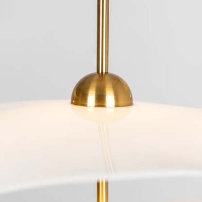 Cairns Pendant Light: Gold finish and acrylic shade detail