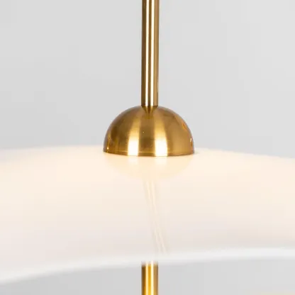 Carins Modern Gold Metal Acrylic Pendant Light Bedroom Living Room
