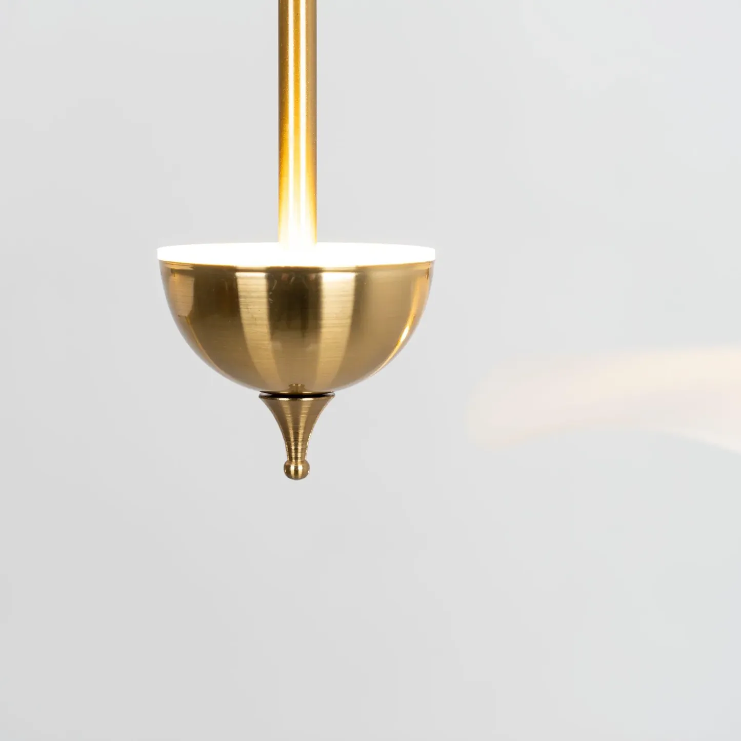 Carins Modern Gold Metal Acrylic Pendant Light Bedroom Living Room