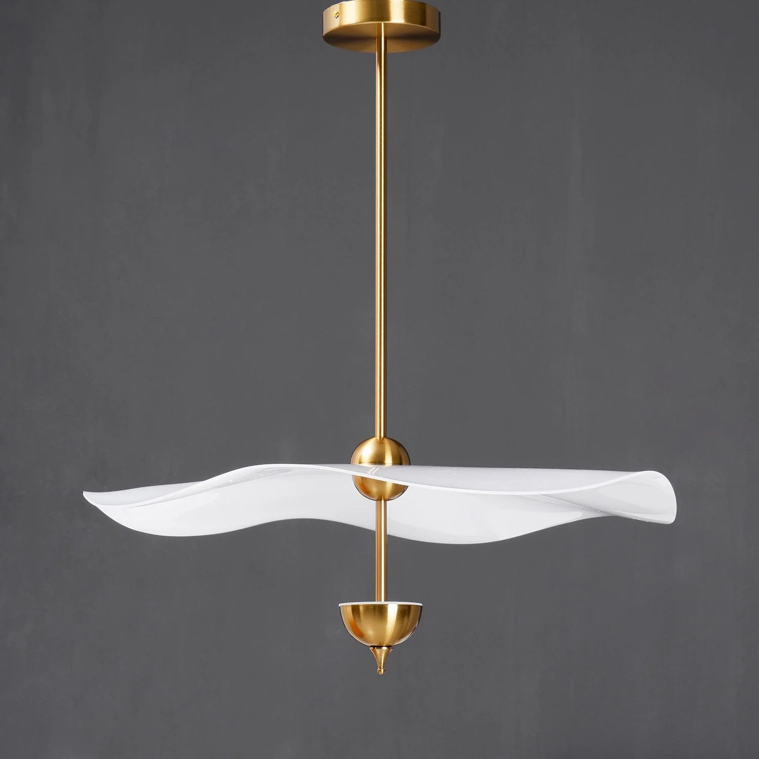 Carins Modern Gold Metal Acrylic Pendant Light Bedroom Living Room