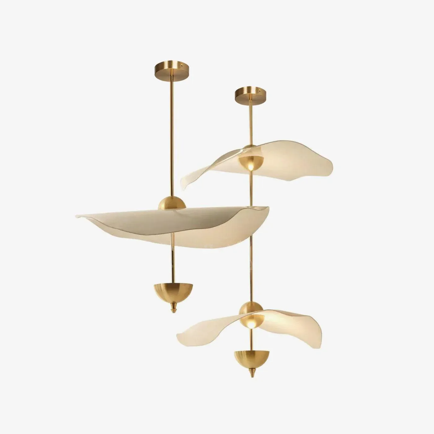 Carins Modern Gold Metal Acrylic Pendant Light Bedroom Living Room