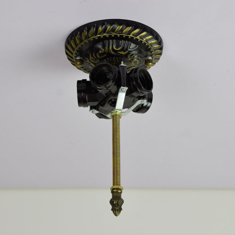 Eryn Rustic LED Flush Mount Ceiling Light fixture detail