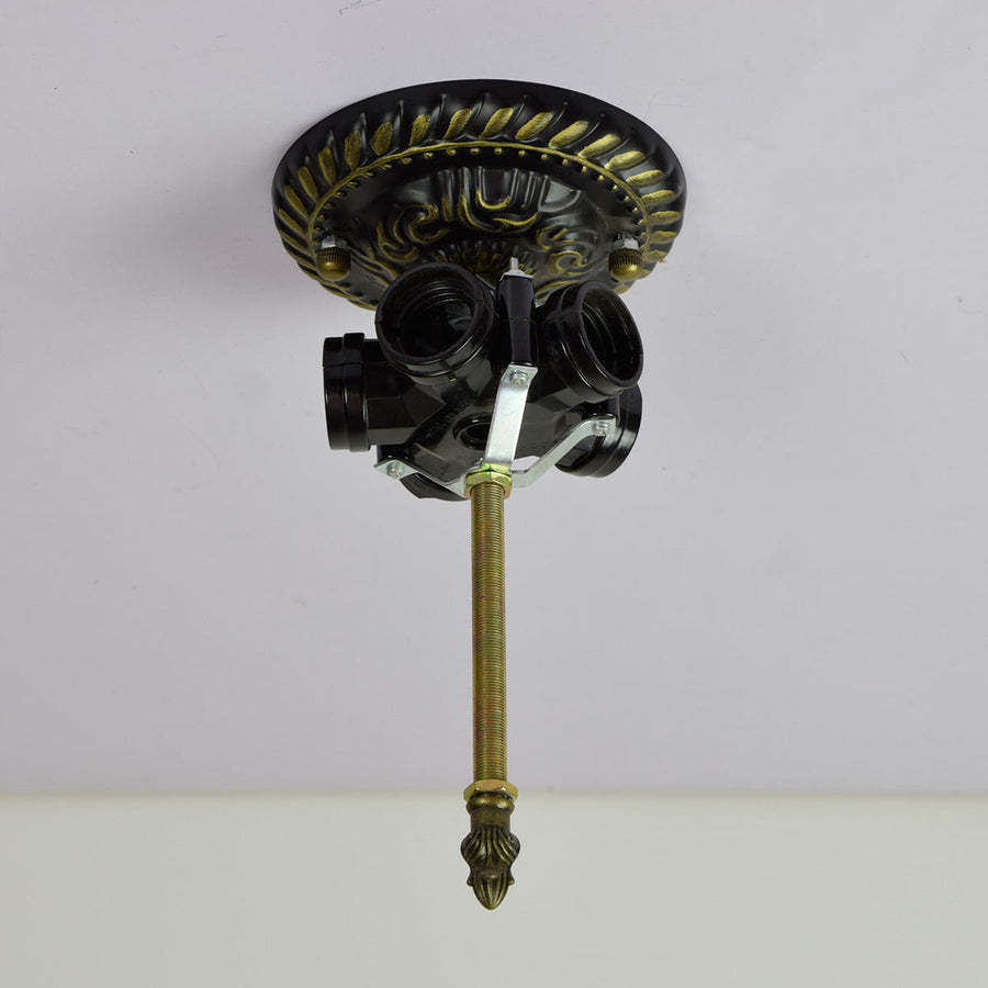 Eryn Rustic LED Flush Mount Ceiling Light fixture detail
