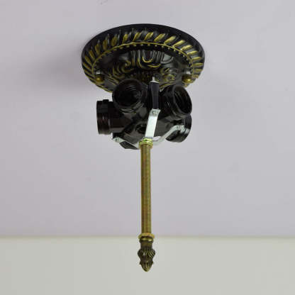 Eryn Rustic LED Flush Mount Ceiling Light fixture detail