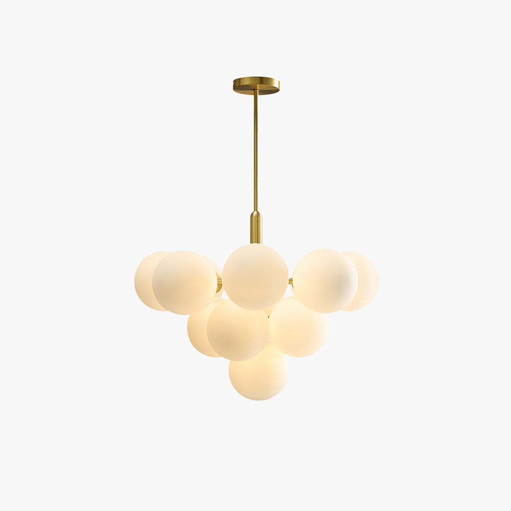 Valentina Nordic Chandelier with Glass Globes