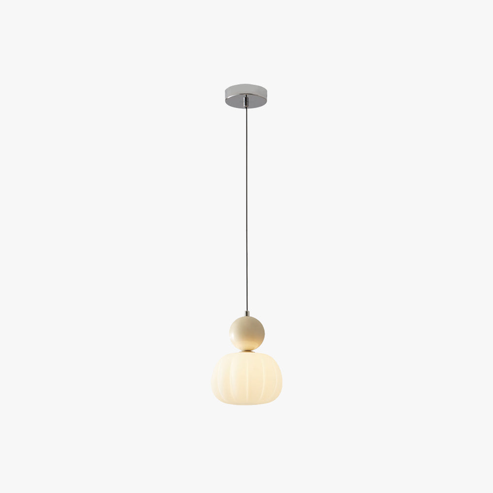 Morandi Modern LED Pendant Light Chrome Metal