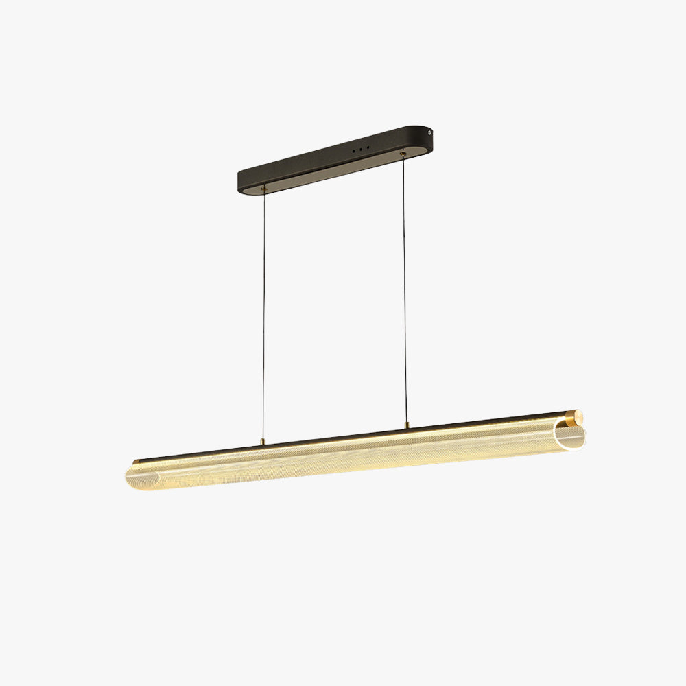 Salgado Modern LED Pendant Light - Clear Metal Finish