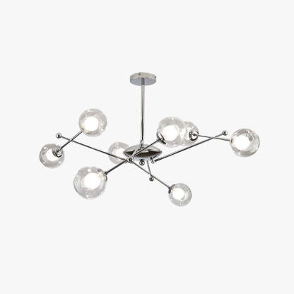 Valentina Modern LED Chandelier Chrome Glass for Living Room/Bedroom