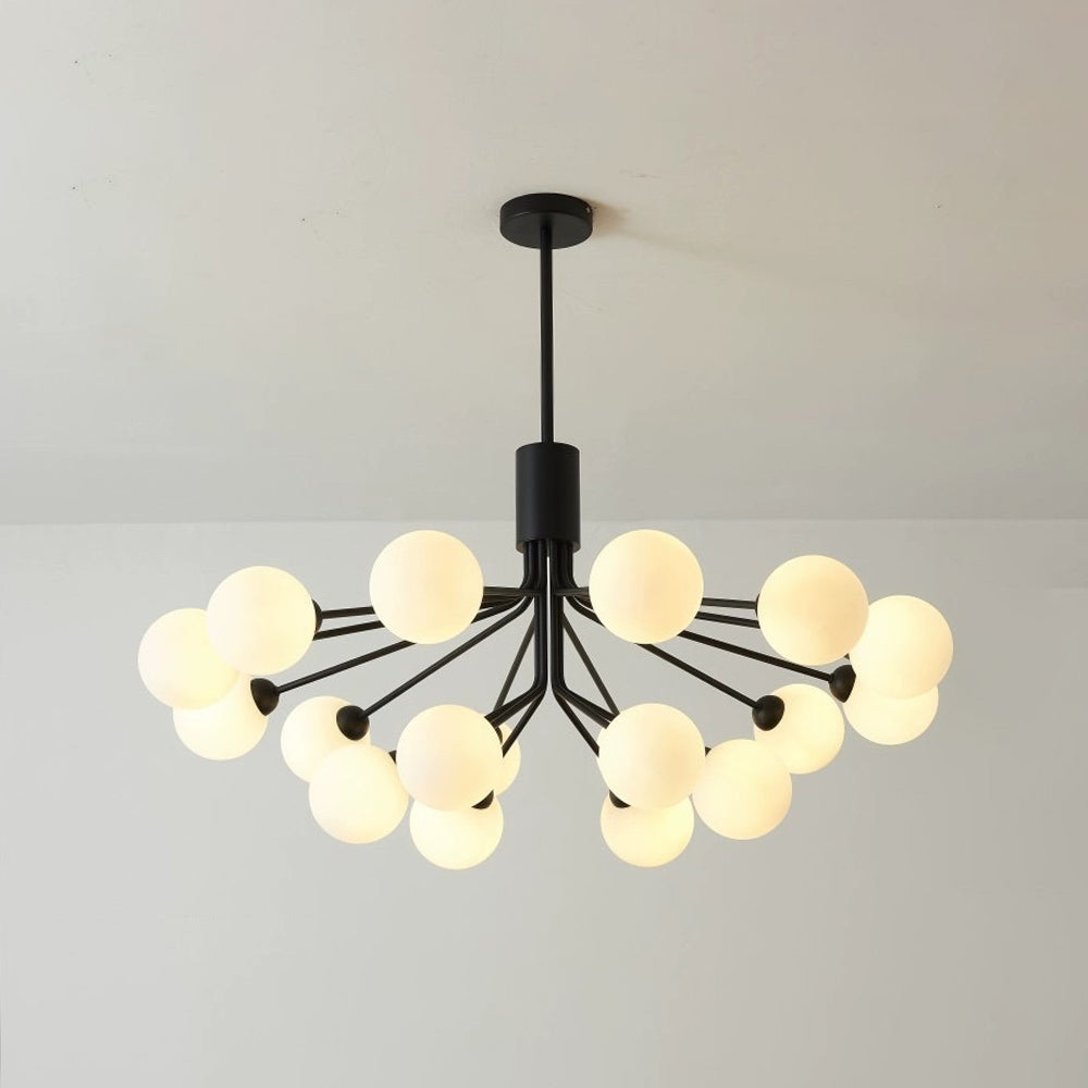 Valentina LED Chandelier with globe lights