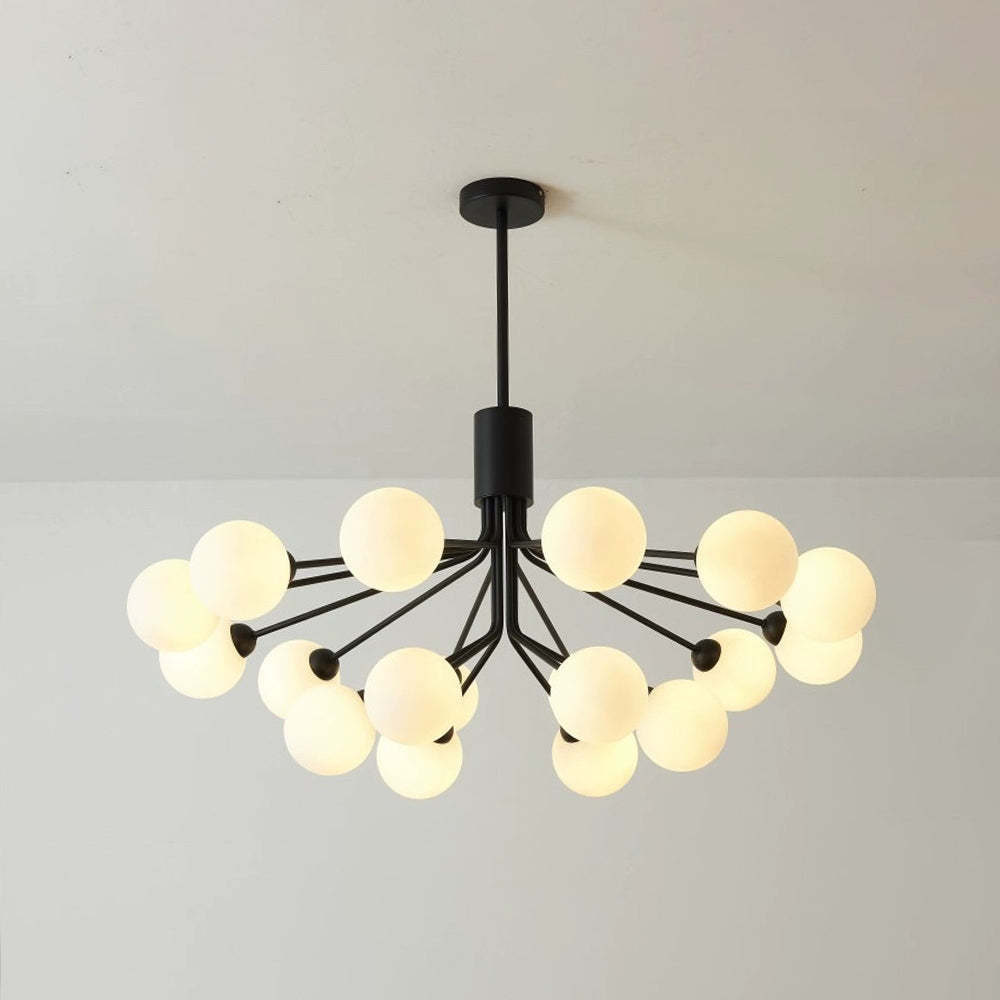 Valentina LED Chandelier with globe lights