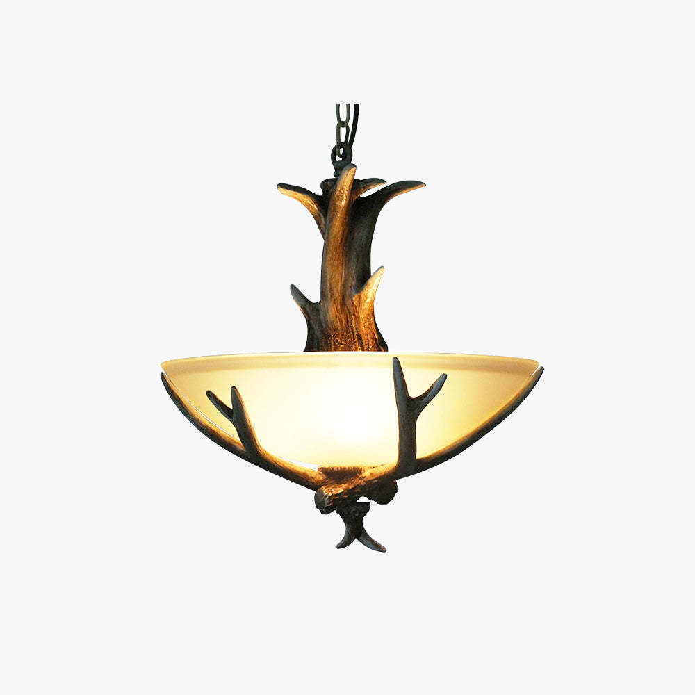 Silva Retro LED Pendant Light with wood and glass design
