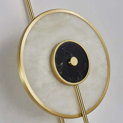 Kristy Modern Wall Lamp Detail - Metal and Marble