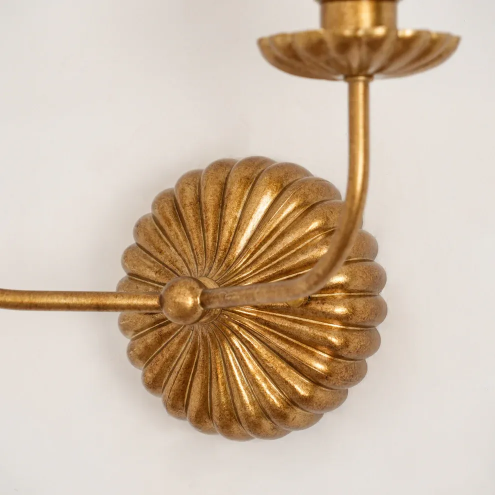 Alessio Vintage Antique Metal Fabric Wall Light Shades Hallway Living Room Bedroom