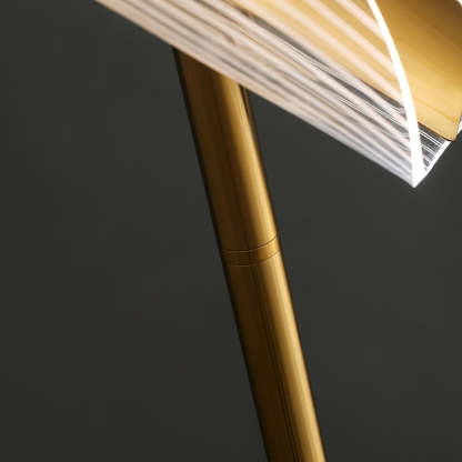 Salgado Floor Lamp Detail - Acrylic shade and gold finish