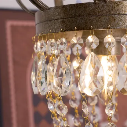 Marilyn Nordic Crystal Metal Silver Gold Pendant Light Dining Room Bedroom