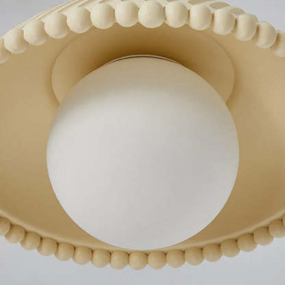 Elif Pendant Light close-up detail, resin shade and G9 bulb
