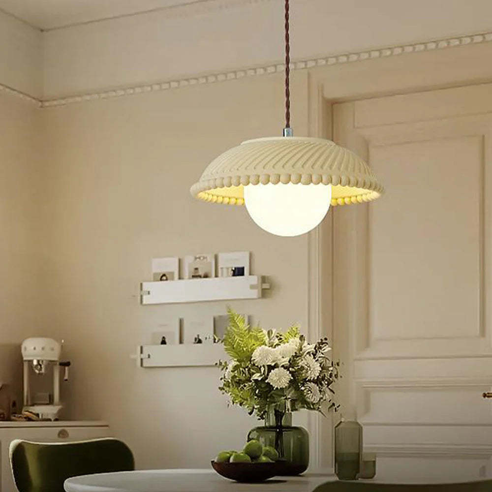 Elif Pendant Light illuminating dining room