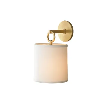 Austin Cylindrical Fabric Shade Wall Lamp