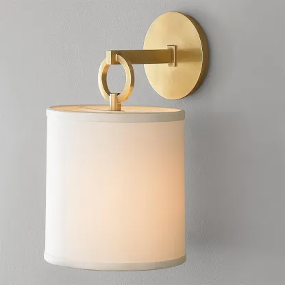 Austin Cylindrical Fabric Shade Wall Lamp