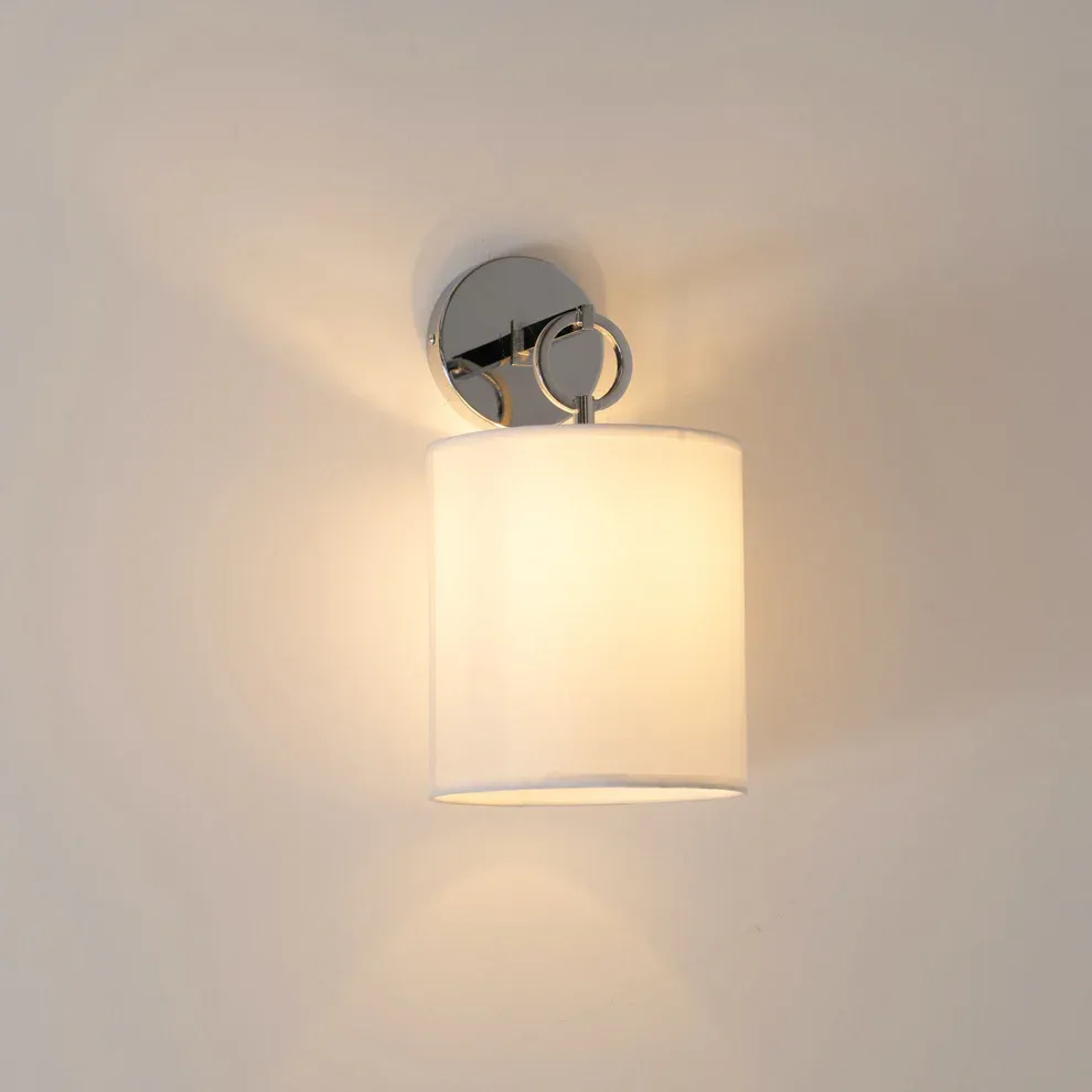 Austin Cylindrical Fabric Shade Wall Lamp