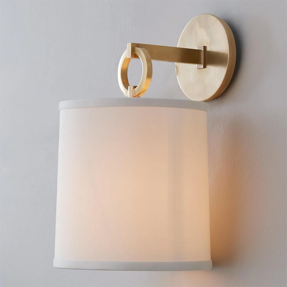 Austin Cylindrical Fabric Shade Wall Lamp