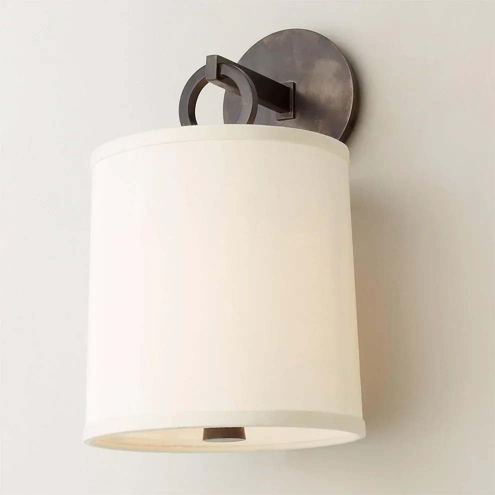 Austin Cylindrical Fabric Shade Wall Lamp
