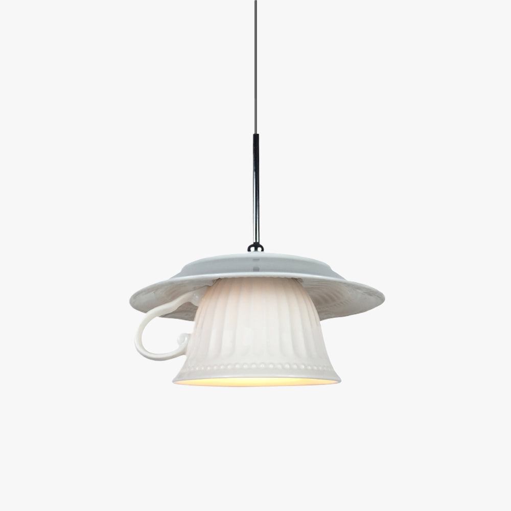 Hailie Nordic Tea Cup Ceramic Pendant Light