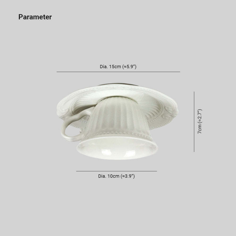 Cairns Cup Ceiling Light - Dimension Diagram